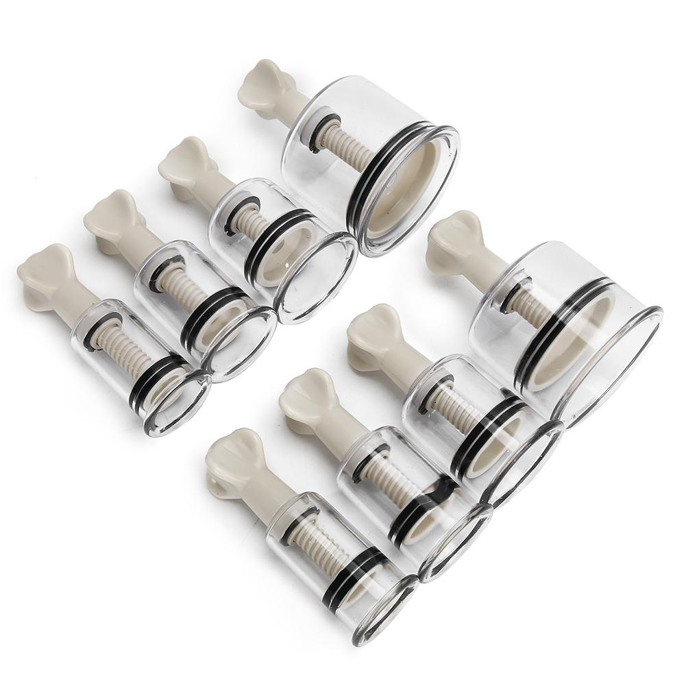 8 pièces Torsion Manuelle Rotationnelle Acupunture Ventouses sous Vide Set Massage Ventouse Tasse