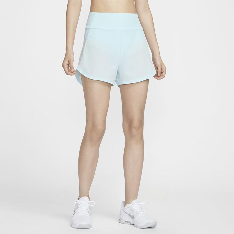 Nike Bliss Womens Running Series Quick-Dry Breathable High-Waisted Sports Shorts Women Shorts Blue DX6019-474