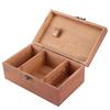 Household Vintage Wooden Sewing Box Needle Thread Storage Case Organizer DIY Sewing ToolsTaraxacum Pattern Empty Box
