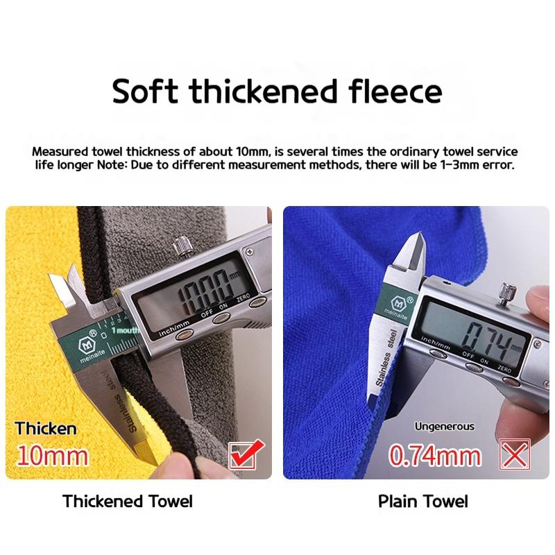 5Pcs Microfiber Towel Car Microfiber Cloth Wash Towel Microfiber Cleaning Cloth Absorbent Car Wash Drying Towel Auto Detailing