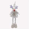 Santa/Snowman/Elf Stretchable Decoration Adjustable Height Silver Ornament For Window Home Christmas Holiday Decoration