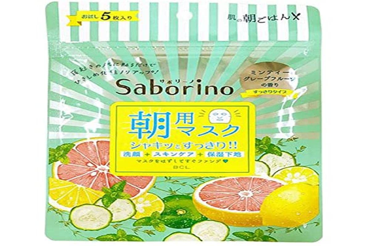 

Saborino Alarm Sheet Утренняя маска с фруктами 5 шт. [Освежающий тип]