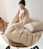 Luxurious Retro Tencel Cotton Linen Four-Piece Bedding Set - Lyocell & Pure Cotton Fitted Sheet for All Seasons
