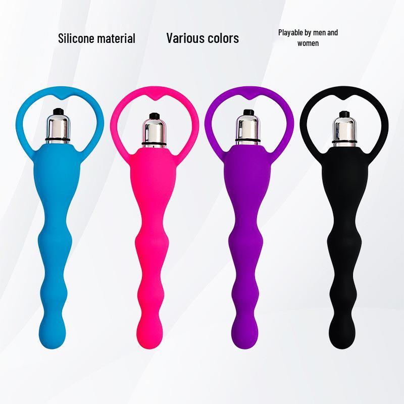 Anal Silicone Vibrator and Plug Beads Set