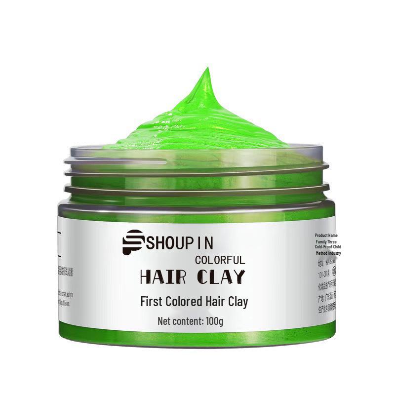 Grandma Grey Hair Clay: Silver & Blue Hair Wax for Men & Women – Multi-color Options Available