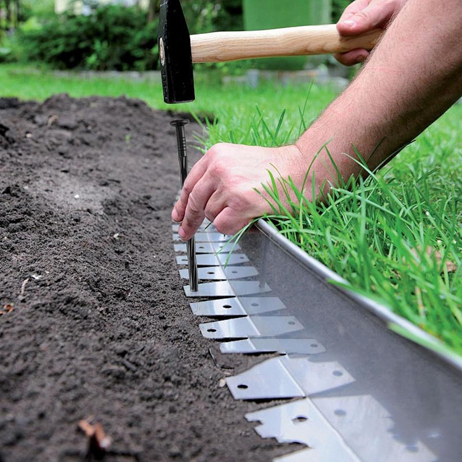 60pcs 5.9inch Edging Nail Stake Spikes Landscape Edging Garden Border Lawn Landscape Edging Stakes Spiral Pegs Spike