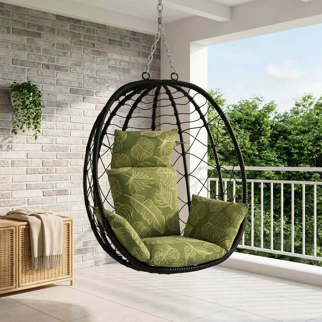 Adirondack Cushion PUTTEN 100percent Polyester Leaf Design
