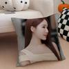 Actor Sweet YYoo Inna Cushion Cover Throw Pillow Cover Hidden Button Durable Polyester Chair Cushion