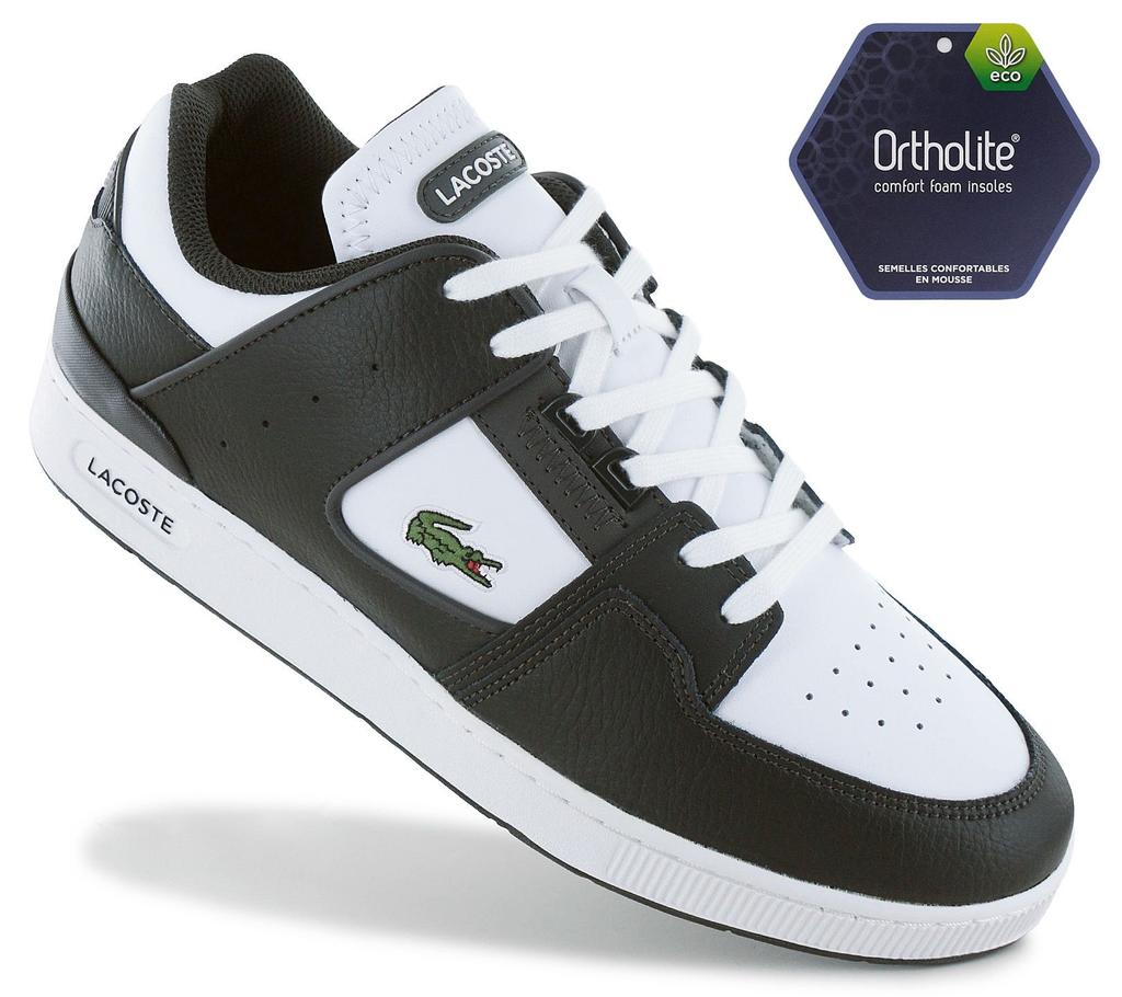 Lacoste Court Cage 224 - Men's Sneakers Shoes Leather White-Green 748SMA00162D2 ORIGINAL