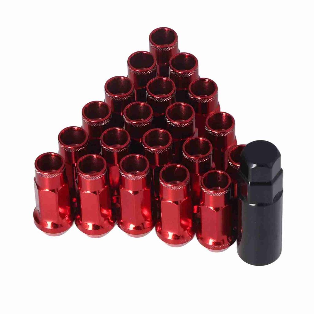 20pcs M12x1.25 Metal Wheel Lug Nuts Universal Car Accessories Replacement for Mitsubishi