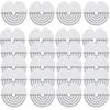 11-111 Pcs Heat Shield Guards for Hair Extensions Clear PVC with Scale Single Hole Round Spacer Template Keratin Glue Protection