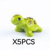 MOC Animal Building Blocks DIY Pig Fishes Octopus Penguin Turtles Figures Toys Set City Farm Zoo Accessories Bricks Kid Gift