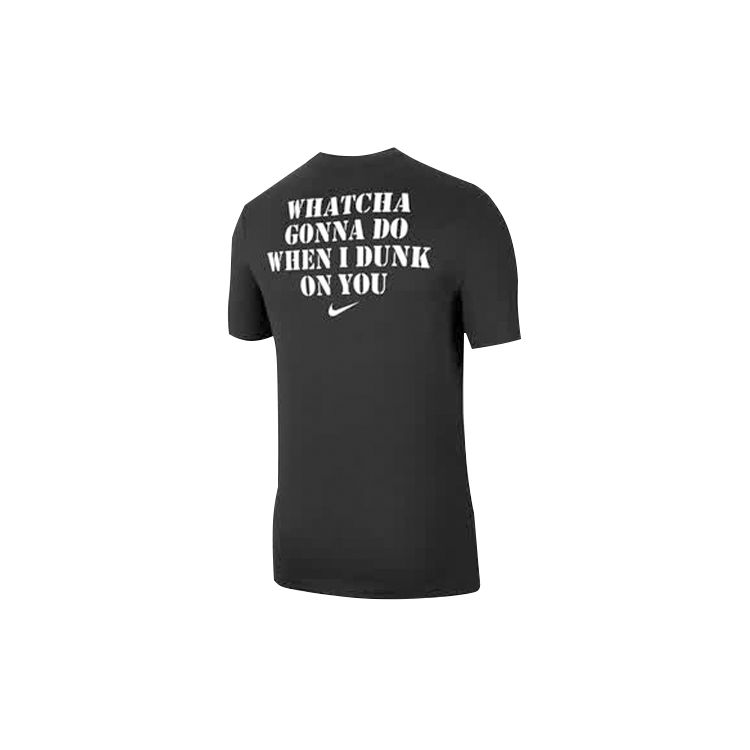 Nike Dri-FIT Dunk Basketball Print Short Sleeve T-Shirt Men Tops Black CD1287-010