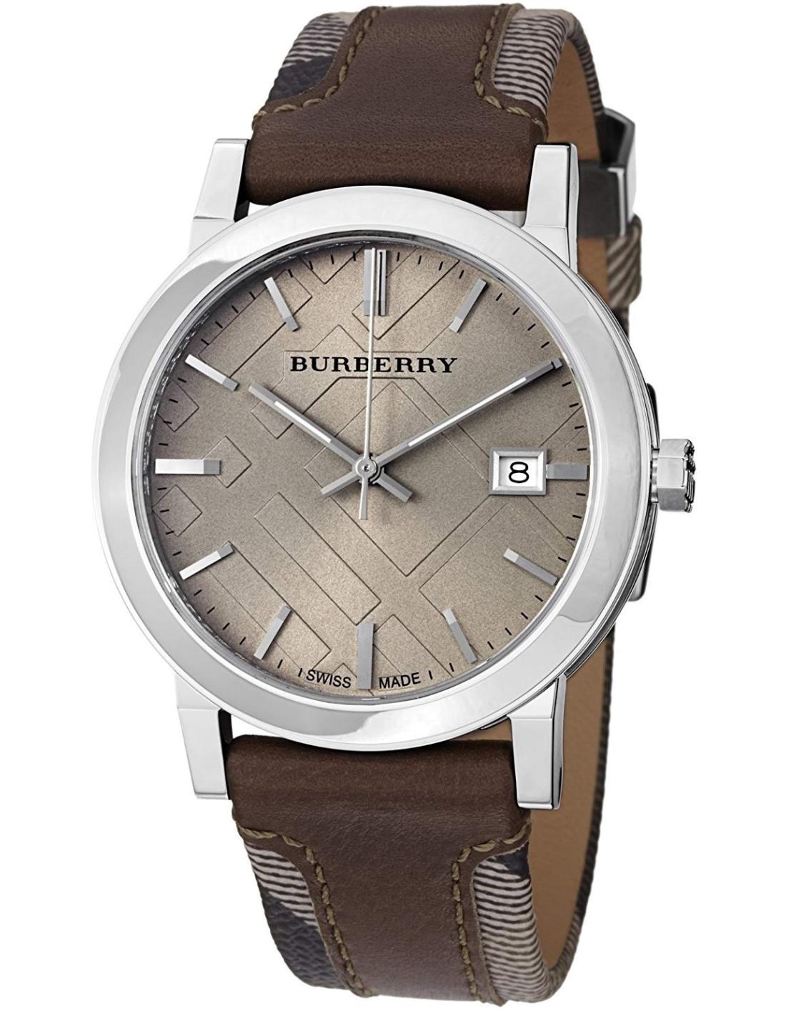 Burberry The City Pelēks ciparnīcas ādas
