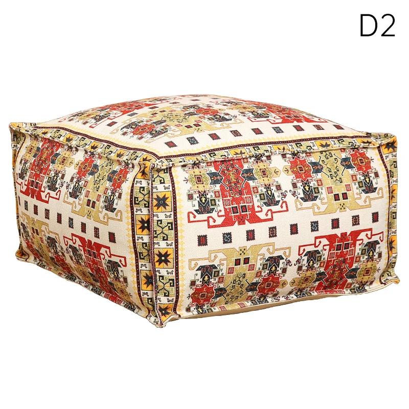 Чехол для подушки для медитации в марокканском стиле размером 45x45 см ленивый футон чехлы для подставки для ног ненабитый домашний пуф с татами для эркера 5990₽