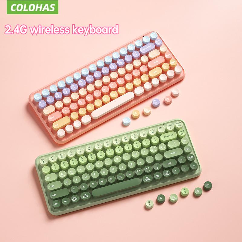 

Wireless Keyboard and Mouse External Laptop Office Typing Bluetooth Keyboard and Mouse Set 84 Key Artificial Physical Keyboard
