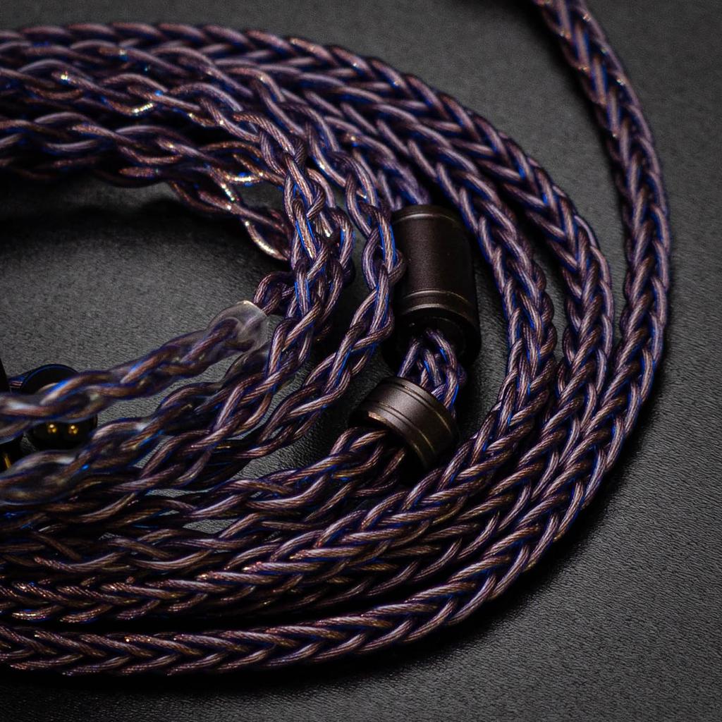 SoundsGood BlueFlame 8 Core Handmade Recable High Purity Oxygen Free Copper PCUHD Earphone Upgrade Cable Balanced Connection Replacement Cable