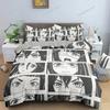Color Comic Pattern Duvet Cover Queen King Cartoon Bedding Set for Kids Boys Girls Hippie Hip Hop Rock Style Comforter Cover741