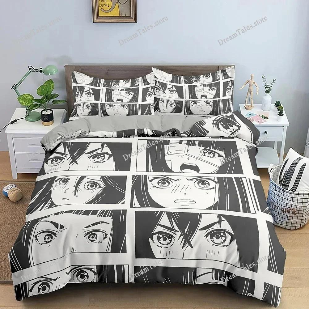 Color Comic Pattern Duvet Cover Queen King Cartoon Bedding Set for Kids Boys Girls Hippie Hip Hop Rock Style Comforter Cover741