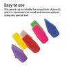 120 Pieces Color Random Universal Torch Head Pencil Erasers Erasing Too Replacement Pen Caps Stationery Accessories