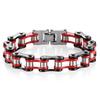 Stainless Steel Chain Bracelet Men Women Cycling Biker Punk Style Adjustable Safety Wristband