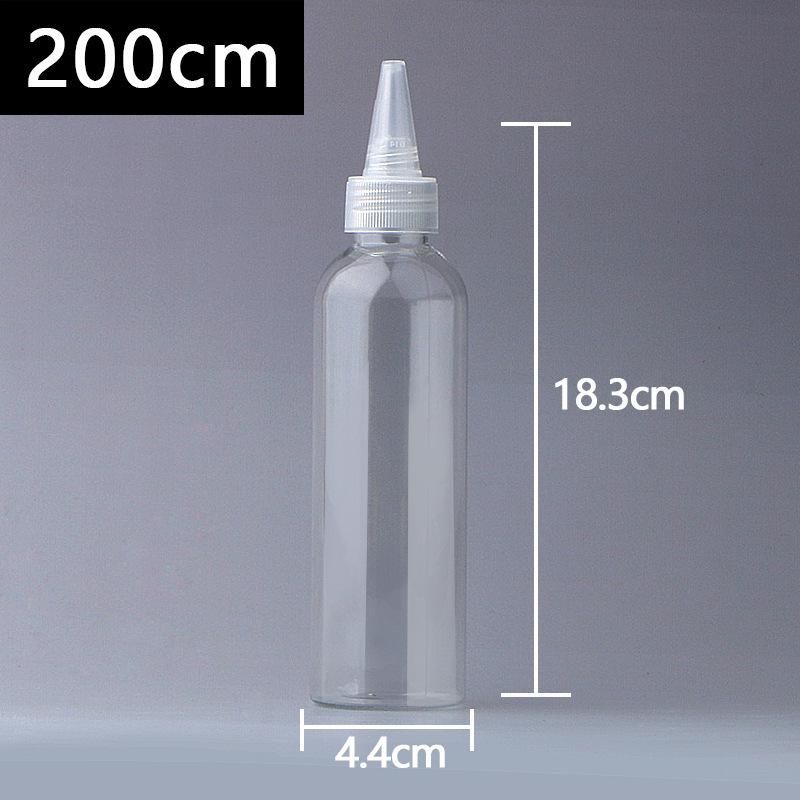 Transparente PET-Kunststoff-Quetschflasche mit Spitze für Kleber, Lotion oder Pigmente - Erhältlich in 50 ml und 100 ml