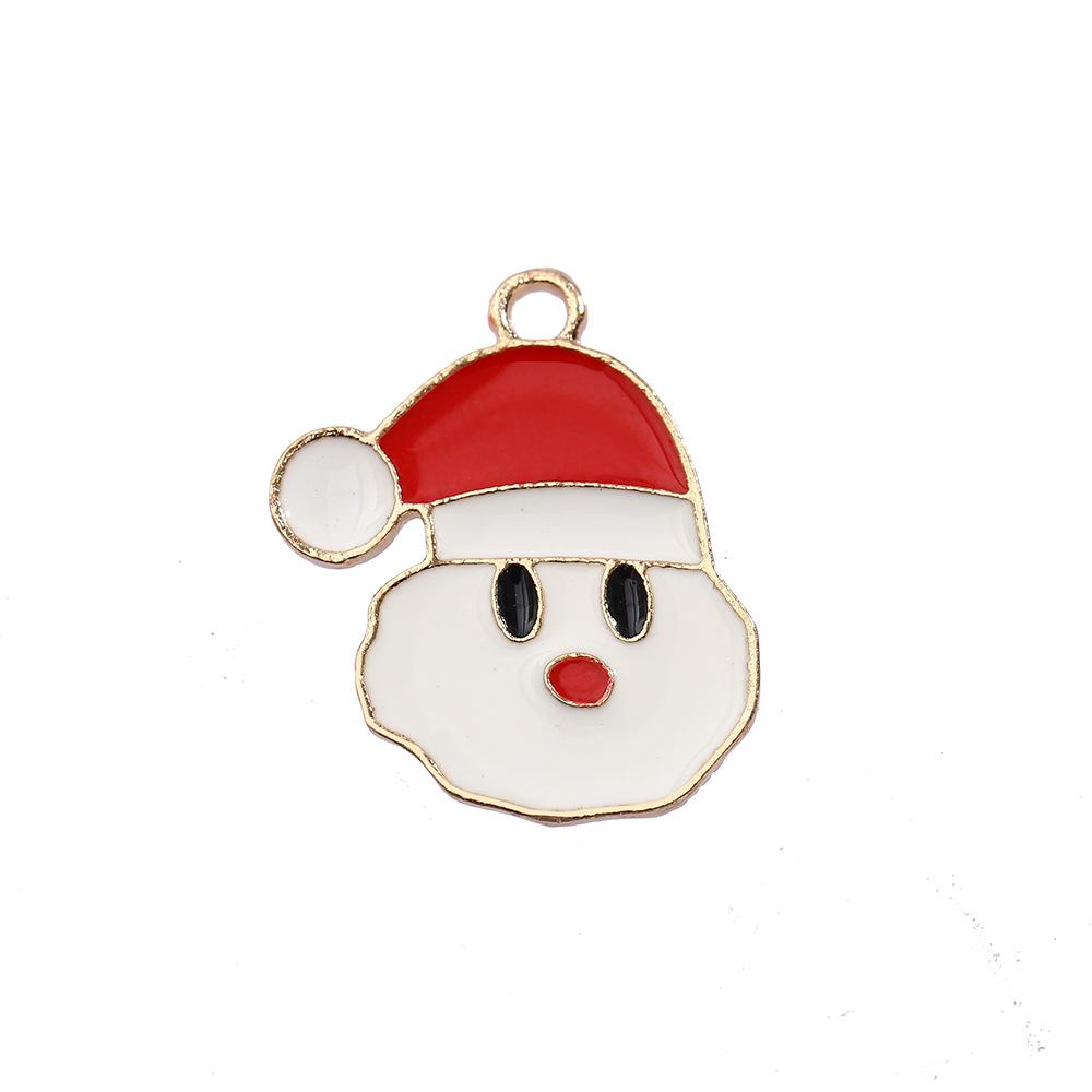 Alloy Drip Cartoon Santa Snowman Bells Diy Bracelet Pendant Pendant Accessories