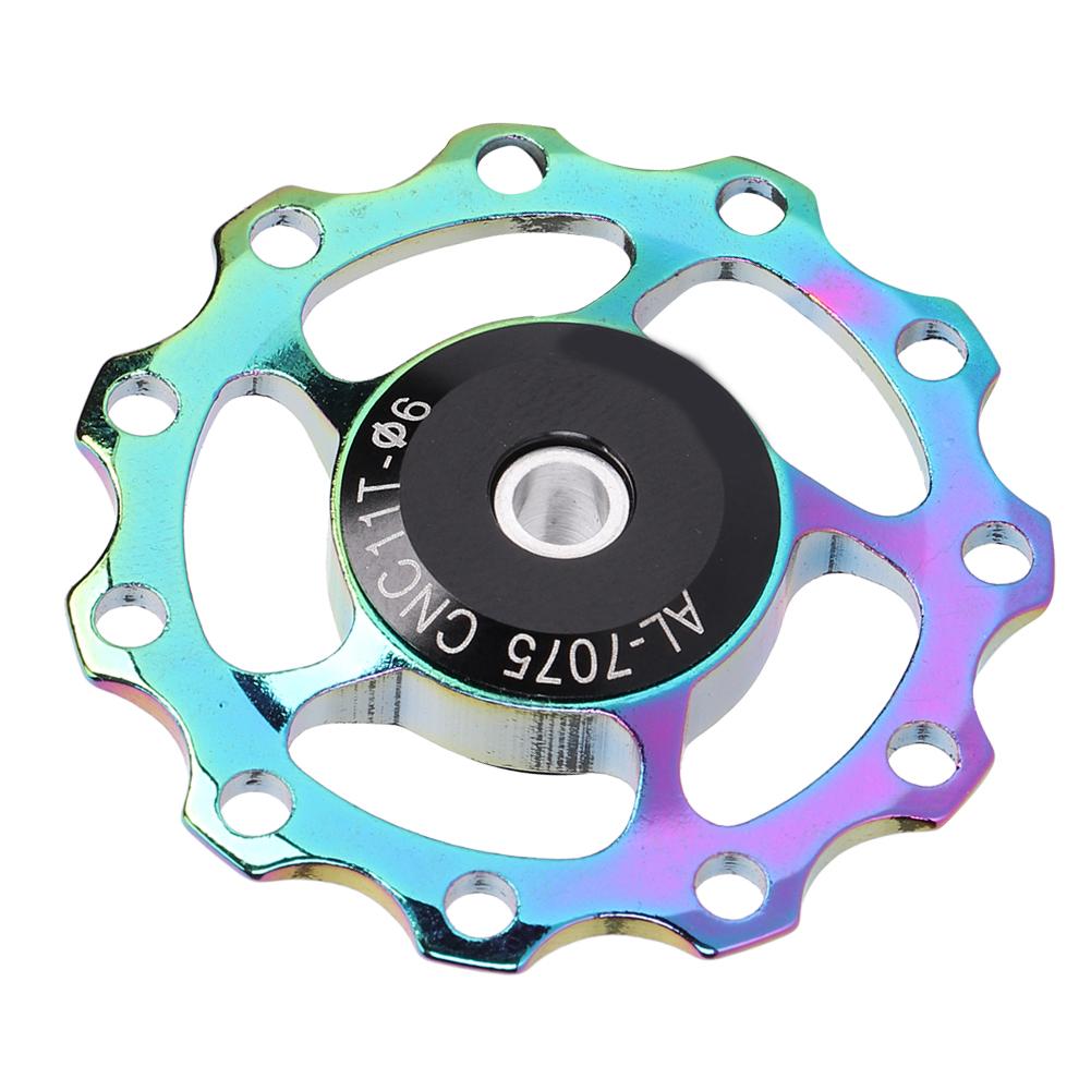 Mountain Bike Aluminium Alloy Rear Derailleur Pulley Bearing Guide Pulley Bicycle Cycling Accessory