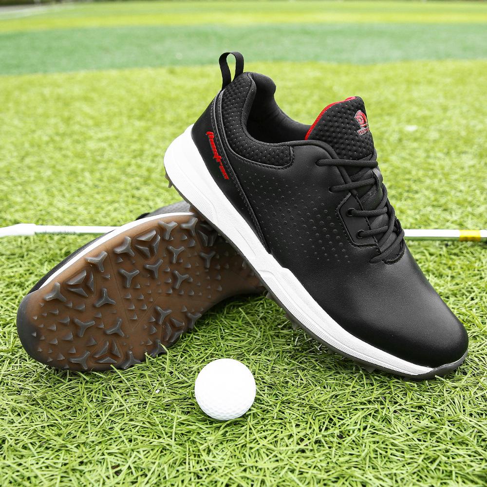 Lechuang THESTRON Men's Professional Golf Shoes, Large Size US 7-14