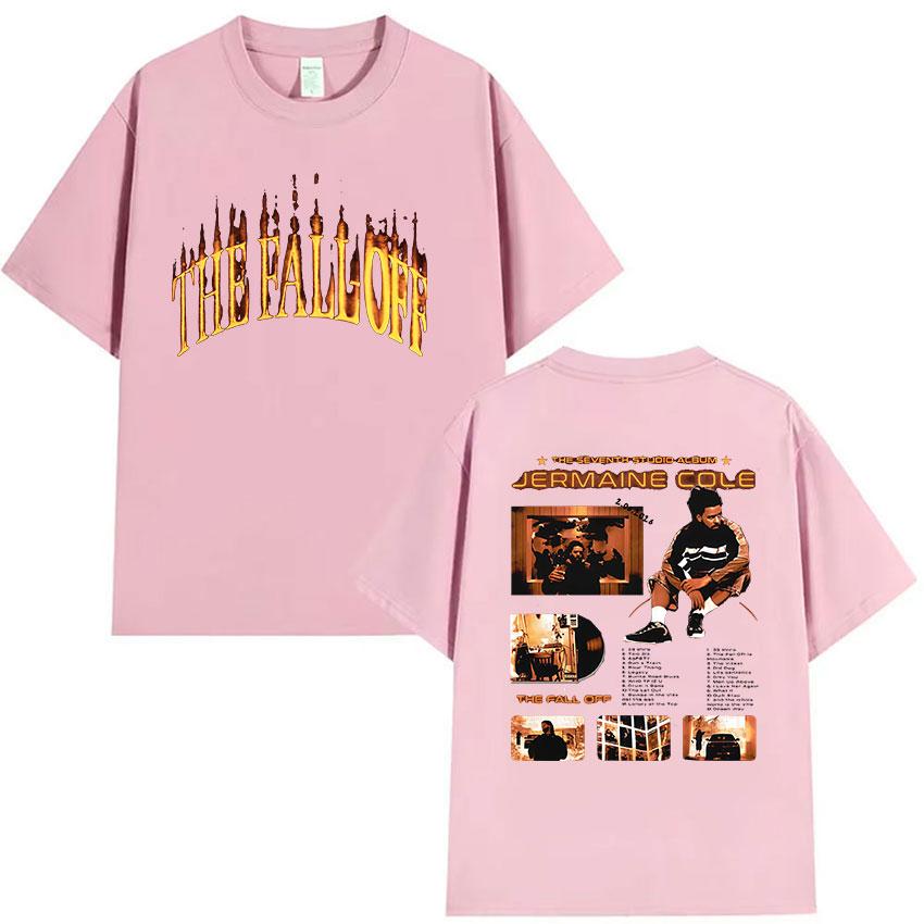 J.Cole The Fall Off Nuovo Album 2026 Maglietta Unisex di Alta Qualità in Cotone Oversize Rap Hip Hop Pop Abbigliamento alla Moda Maglietta