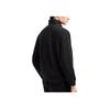 Emporio Armani Solid Color Stand Collar Embroidered Strap Zipper Hoodie Men Hoodies Black 6D1MA8-1JHSZ-0999
