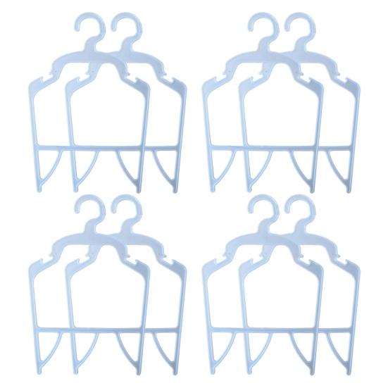 Yousheng 2Pcs Pet Clothes Hangers Slot Design Non-slip Pet Clothes Organizer Compact Storage Rack Pet Supplies
