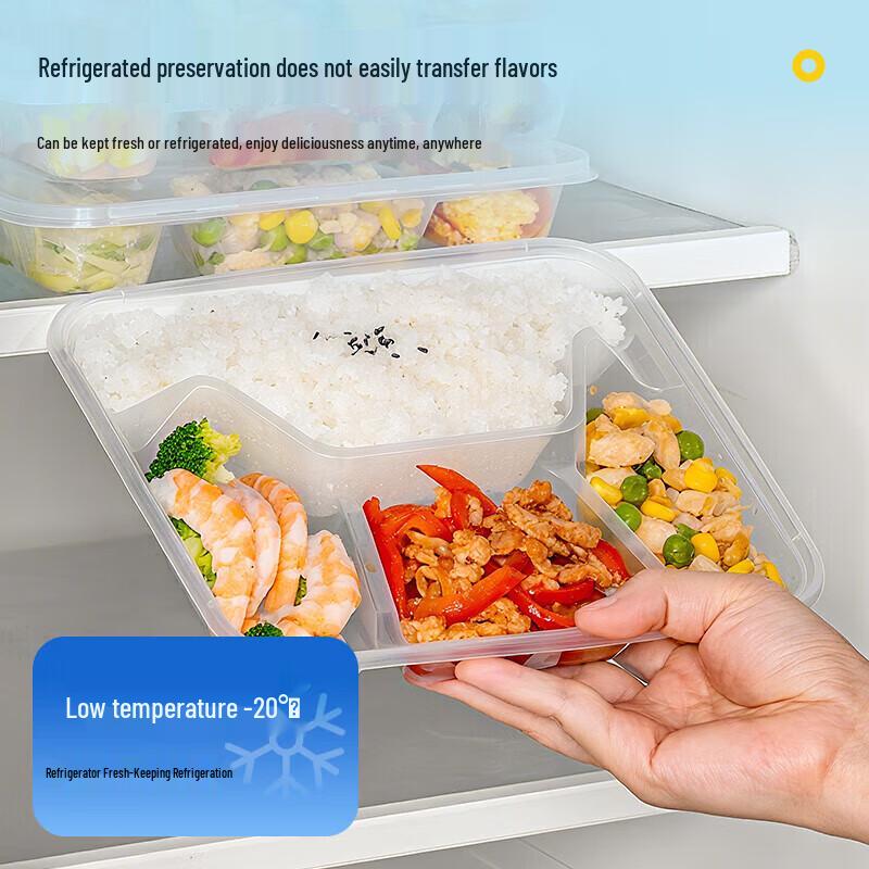 Einweg-Segmentierte Meal Prep Behälter mit Deckeln