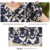 Elegant Short-Sleeve Summer Blouse for Middle-Aged Women