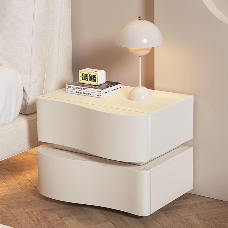 2025 Cream Luxury Bedside Table: Modern, Creative Design for a Stylish Bedroom