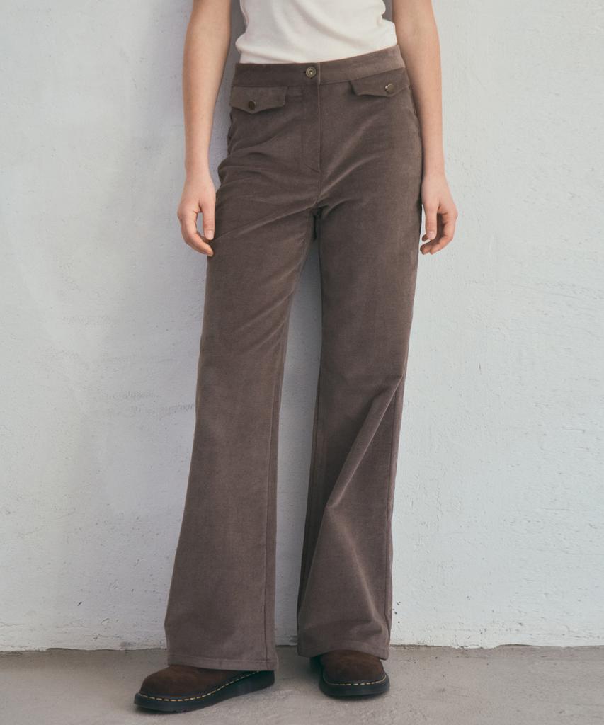 Aueonoseuteljia Twin Flap Corduroy Pants_Mocha Brown(O25-Pt15)