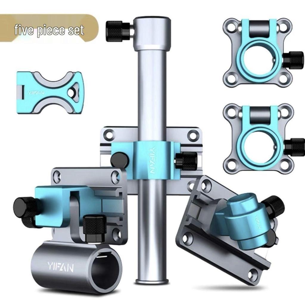 3-Piece Fishing Accessories Set: Aluminum Rod Pod Holder, Umbrella Holder, Fish Keeper, Bait Holder.