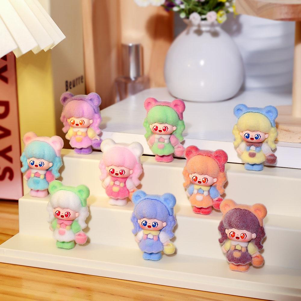 New Toy For Girls Cute Flocking Accessories, Fidgets Toy, Trendy Toy, Key Chain, Desktop Decoration Birthday Gifts