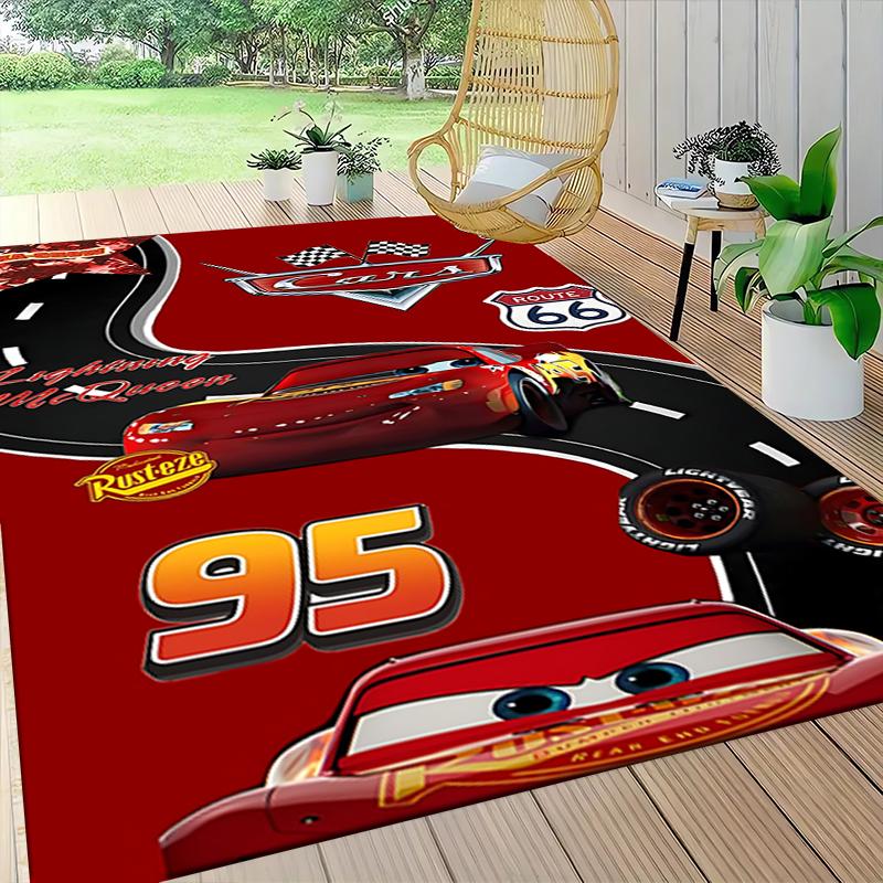 Cars Movie Poster Carpet Rug Soft Washable Antislip Home Living Room Sofa Mats Personalized Christmas Rug