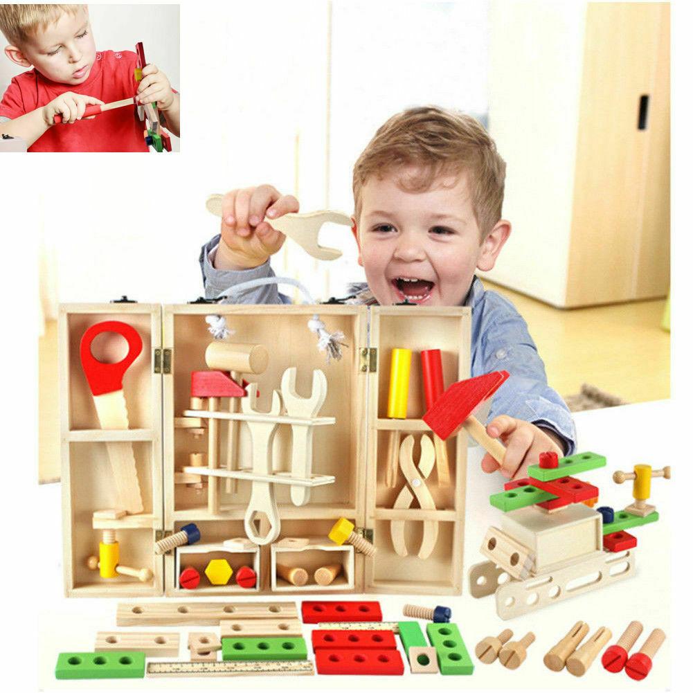 TG55451 Wooden Tools + Box Workshop for Kids Set