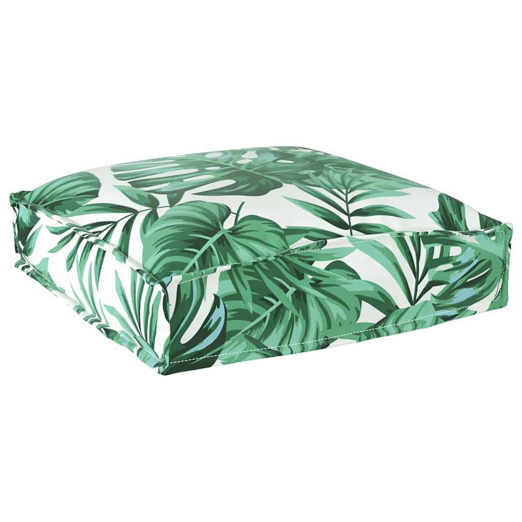 Cushion Set 4 pcs Leaf Pattern 40 x 40 x 8 cm Oxford Fabric
