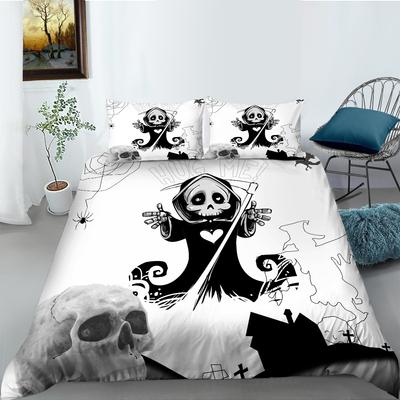 Halloween Geschenk Bettbezug Kissenbezug Zwei- oder Dreiteiliges Set Polyester 3D Digitaldruck