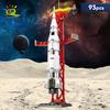 Mini Aviation Manned Rocket Model Building Blocks Space Aerospace Station Bricks City Construction Toys for Children