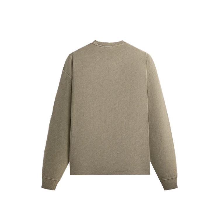 Kith Long-Sleeve Quinn Tee Plaster Men Tops Tan KHM032598-208
