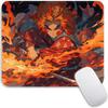 Small Mouse Pad Anime Demon Slayer Gamer Edge Stitched Standard Gaming Mousepad Travel Mouse Mat Non-Slip Office Mousemats