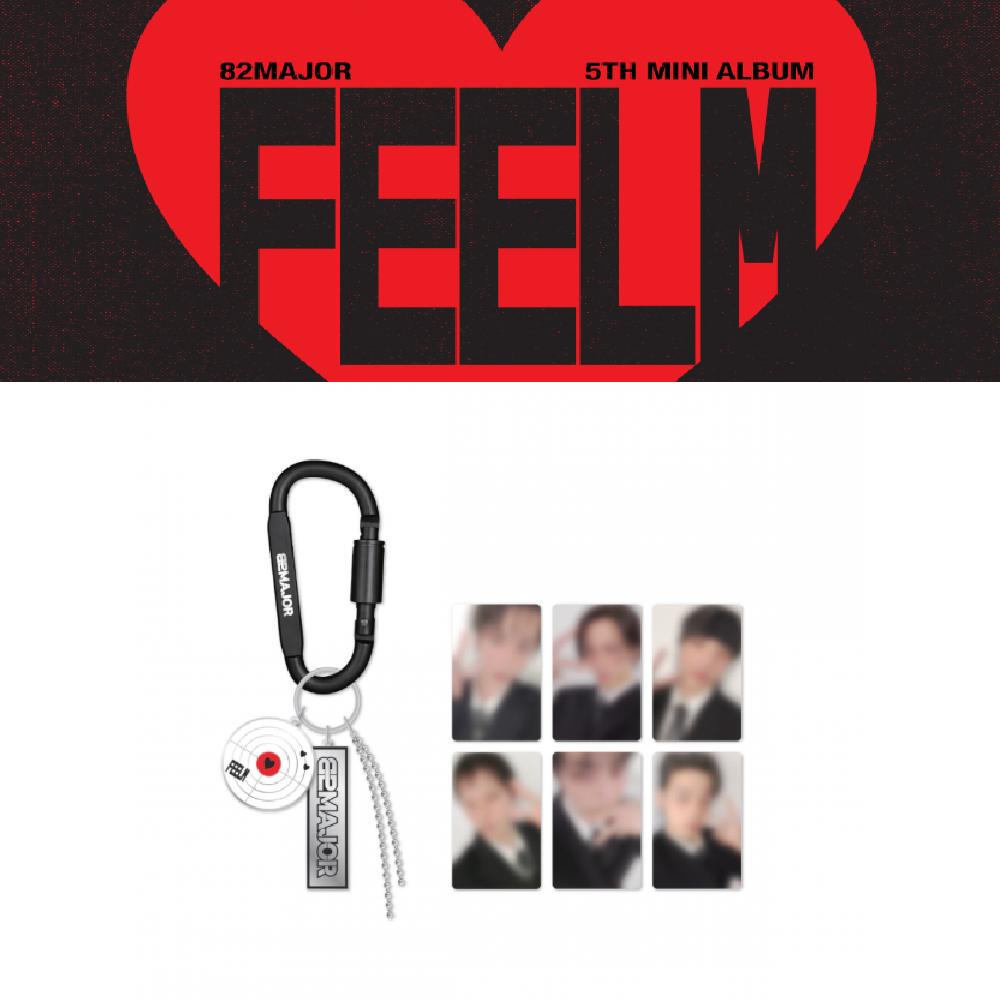 Pre-order 82MAJOR 5th Mini Album FEELM POP-UP Store Carabiner Key Ring