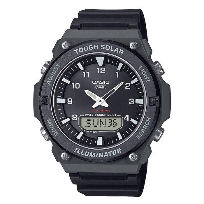 Casio Men s Analog Digital Quartz Watch Plastic Strap AQ-S820W-1AVEF Black/White 52.5 MM