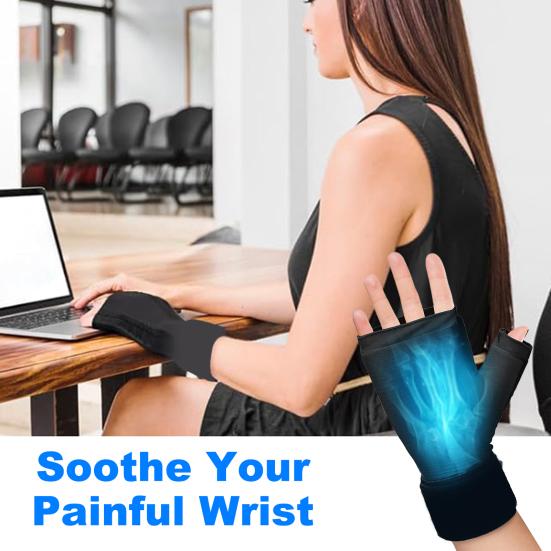 Hand Ice Pack Glove for Therapy Pack Relief Cold Hot Carpal Tunnel with Gel Filling