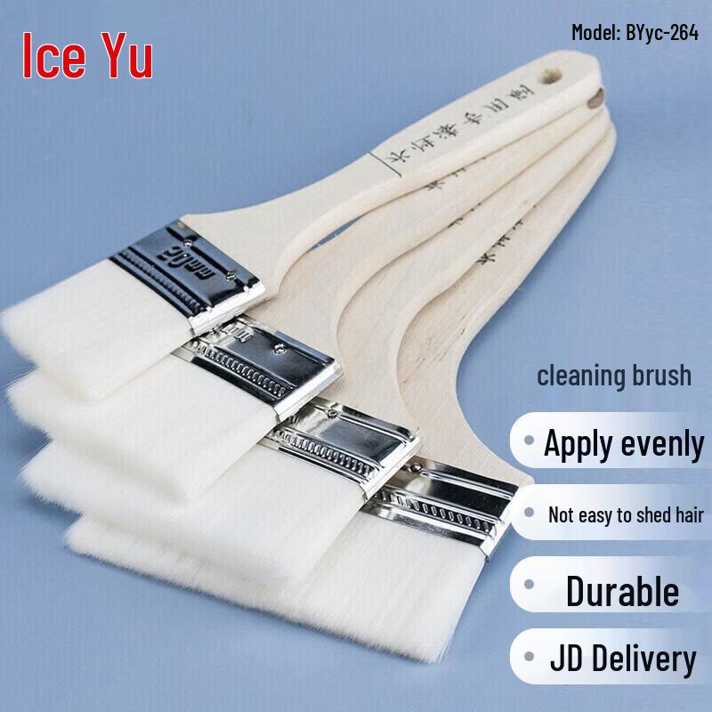 Multi-purpose Wooden Handle Wool Bristle Brush Set Cleaning Brush