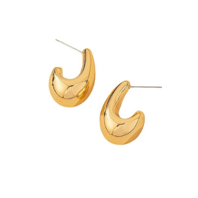 Orecchini Geometrici a Forma di Goccia per Donna con Stile Cool e Raffinato Orecchini Avanzati a Chiodo Goccia